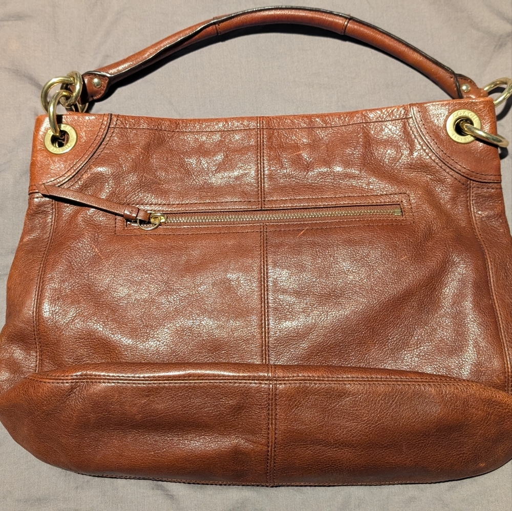 Leather Shoulder Bag in Brown - Picture 6 of 11